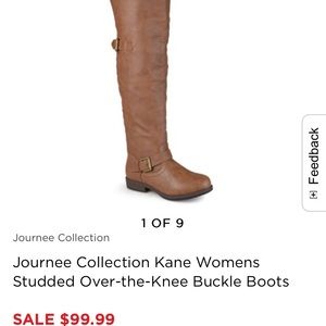 Journee Collection Over-the-Knee Buckle Boots